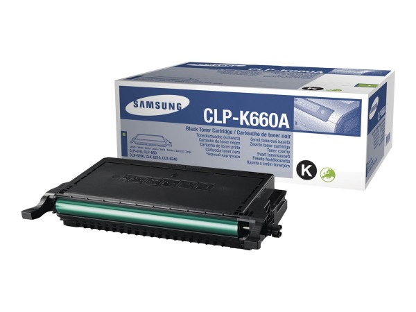 SAMSUNG SAMSUNG CLP K660A Low Yield Schwarz Tonerpatrone