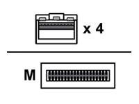 NVIDIA MELLANOX - Direktanschlusskabel - QSFP28 bis SFP28 - 5 m
