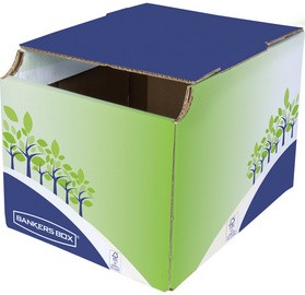 Fellowes BANKERS BOX Recycling-Behälter, klein, grün/blau