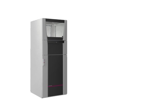 RITTAL RITTAL PC-Schranksystem, B 600 mm, Sichttür, Schublade, Ger