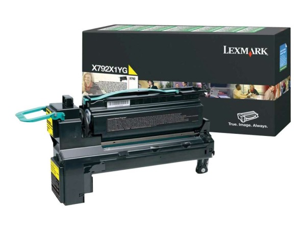 LEXMARK Besonders hohe Ergiebigkeit Gelb Tonerpatrone LCCP, LRP X792X1YG