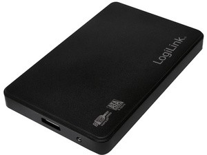 LogiLink 2,5" SATA Festplatten-Gehäuse, USB 3.0, schwarz