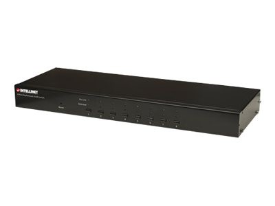 INTELLINET 8-Port KVM Switch Rackmontage Combo USB und PS/2 On-Screen Displ 506441