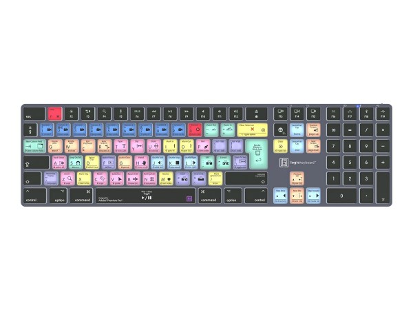 LOGIC-KEYBOARD LOGIC-KEYBOARD Adobe Premiere Pro CC Titan UK Mac