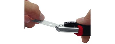 WEDO Profi-Cutter Auto-Load, Klinge: 18 mm, schwarz/rot