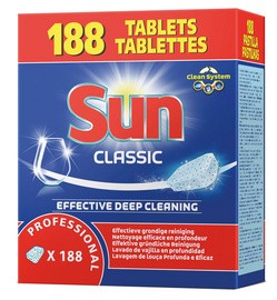Sun Professional Spülmaschinentabs Classic, 188 Stück