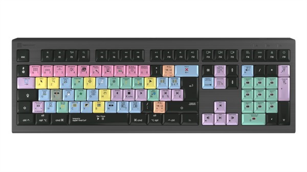 LOGIC-KEYBOARD LKB-FCPX10-A2M-FR Tastatur USB AZERTY Französisch Schwarz LKB-FCPX10-A2M-FR