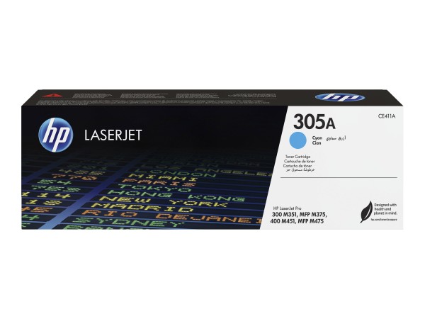 HP HP 305A Cyan LaserJet Tonerpatrone (CE411A)