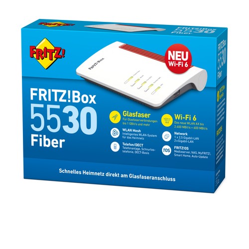 AVM FRITZ!Box Fon 5530 AON Fiber WLAN Router VoIP 20002960
