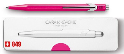 CARAN D'ACHE Druckkugelschreiber 849 POPLINE FLUO, gelb