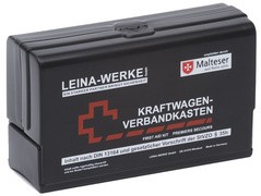 LEINA KFZ-Verbandkasten Star II, Inhalt DIN 13164, schwarz