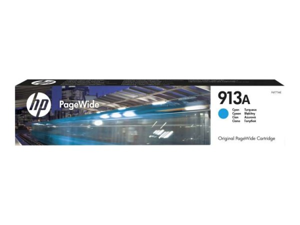 HP 913A Cyan PageWide Tintenpatrone F6T77AE