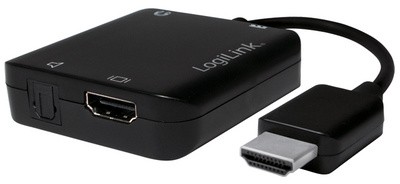 LogiLink 4K x 2K HDMI Audio Extraktor Konverter, schwarz