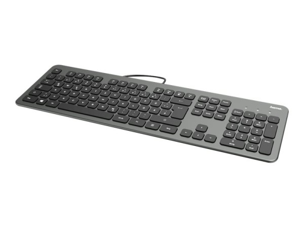 HAMA HAMA KC-700 - Tastatur - USB - Deutsch - Schwarz, Anthrazit