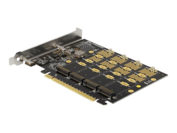 DELOCK DELOCK PCI Express x16 Karte zu 4 x intern NVMe M.2 Key M - Bifurcation