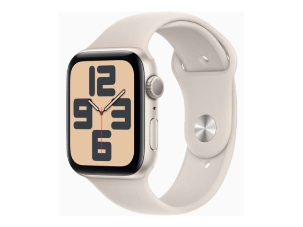 APPLE Watch SE GPS 44mm Starlight Aluminium Case with Starlight Sport Band MRE53QF/A