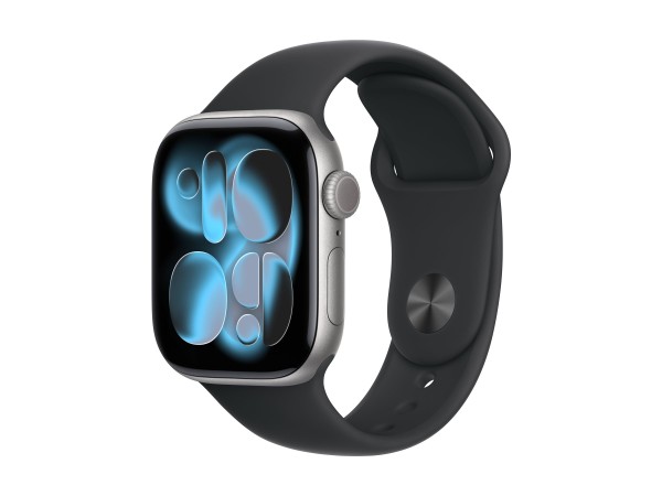 APPLE Watch S11 Aluminium Cellular 42mm Space Grau (Sportarmband schwarz) S MF8A4ZR/A