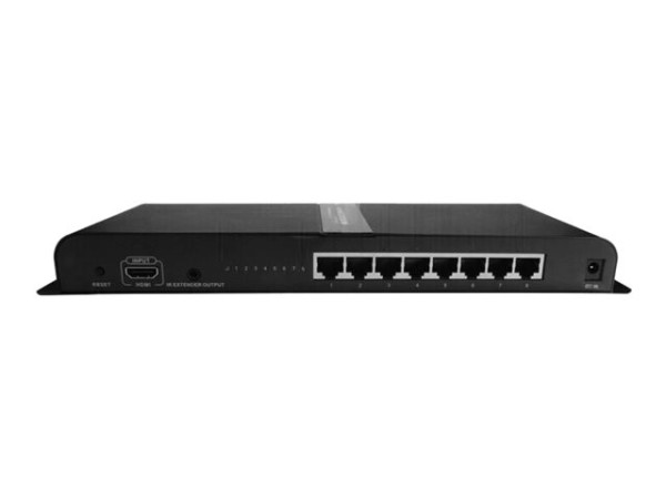 TECHLY HDBitT HDMI Extender/Splitter mit IR 8-Port ueber Cat6/6A/7 bis 120m IDATA-EXTIP-318V4