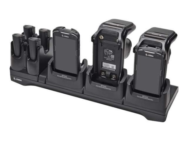 ZEBRA Multi Slot Cradles - Ladeschale - für Zebra TC51, TC52, TC52AX, TC52x CR40-3S4T-TC5-G-01