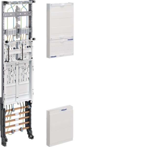 HAGER ELEKTRO Hager Komplettfeld, 2ZP, eHZ ZH3EL22N ** DSS, H 1050mm, 1- ZH3EL22N