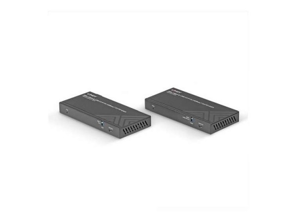 LINDY 150m Cat.6 HDBaseT KVM Extender, HDMI 4K60, USB 2.0&IR 39384