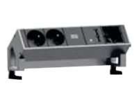 BACHMANN Steckdosenleiste Desk2 2xUTE Dosen 35° 1x 902.432
