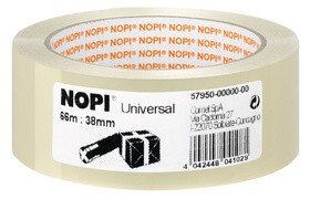 NOPI Verpackungsklebeband Universal, 50 mm x 66 m, braun