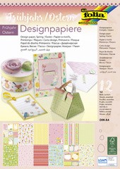 folia Designpapierblock "Frühjahr/Ostern", DIN A4, 12 Blatt
