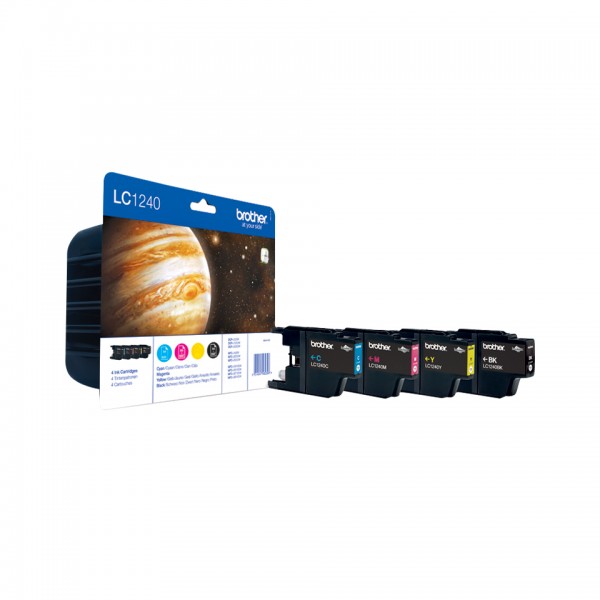 BROTHER Value Pack Tintenpatrone LC1240VALBPDR
