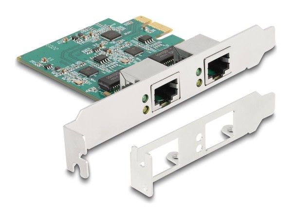 DELOCK DELOCK PCI Express x1 Karte zu 2x RJ45 2,5 Gigabit LAN