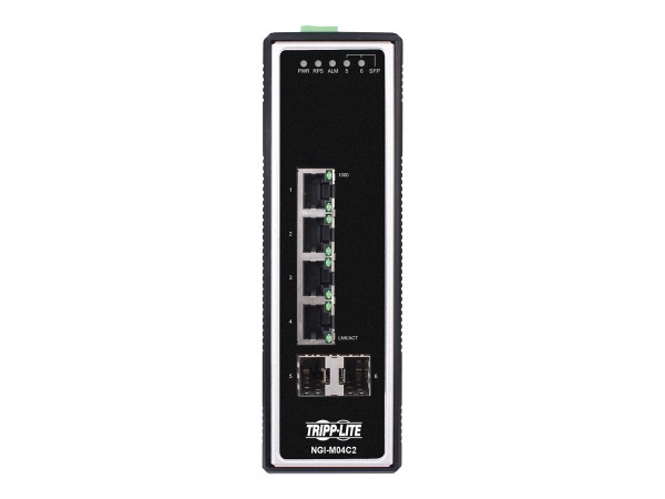 EATON TRIPPLITE 4-Port Managed Industrial Gigabit Ethernet Switch - 10/100/ NGI-M04C2