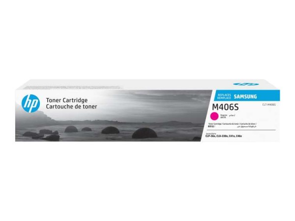 SAMSUNG CLT-M406S Magenta Toner Cartridge SU254A
