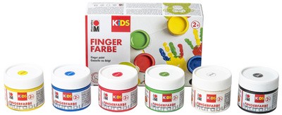 Marabu KiDS Fingerfarbe, 100 ml, 4er Set