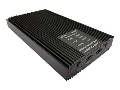 LC-POWER SSD-Gehäuse für M2 SSD USB3.2 GEN 2x2 RAID LC-M2-C-NVME-2X2-RAID