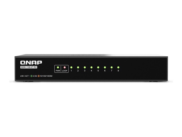 QNAP QNAP QSW-1108-8T-R2 8 port 2.5Gbps auto nego