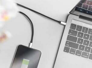DIGITUS Daten-/Ladekabel, USB-C - Lightning, MFI, 1 m, weiß