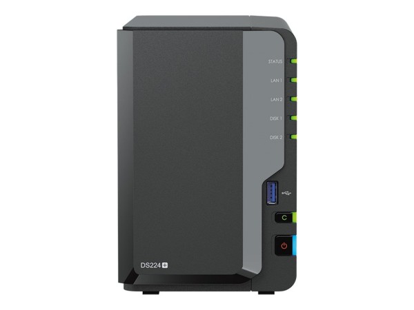 SYNOLOGY SYNOLOGY Diskstation DS224+ NAS System 2-Bay inkl. 2x 8 TB WD Red Plus WD80EFPX