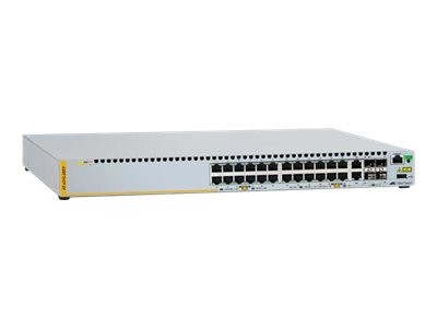 ALLIED TELESIS ALLIED TELESIS ALLIED L2+ managed stackable switch 24 POE+ ports 10/100Mbps, 2-port SFP/Copper combo