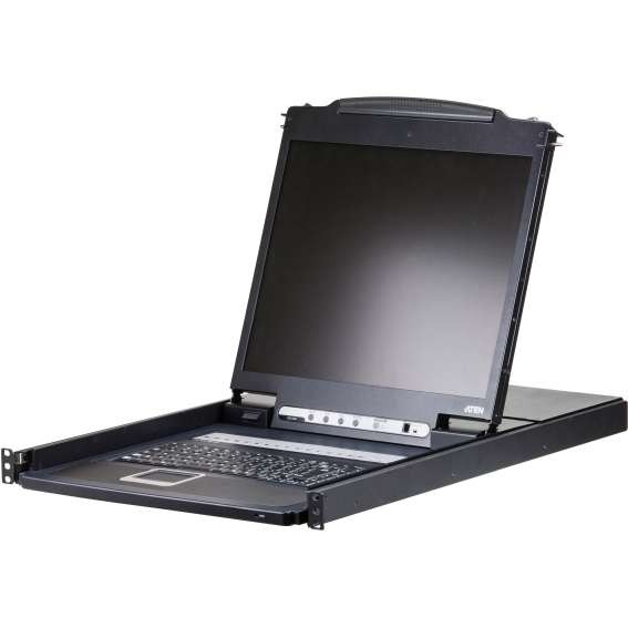 ATEN CL1316N DE KVM-Switch 16-Port, 19"-LCD-Konsole (PS/2-USB, VGA) DE-Layo CL1316N-ATA-GG