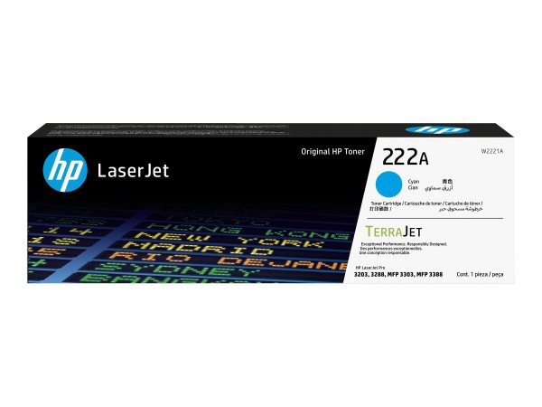 HP HP 222A - Cyan - original - LaserJet - Tonerpatrone (W2221A)