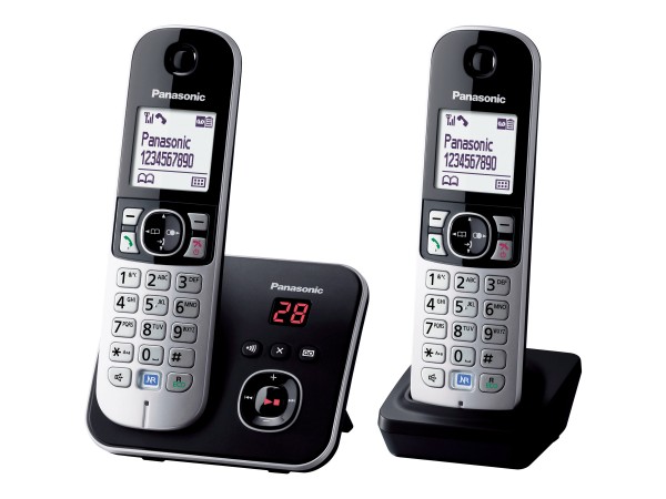 Panasonic KX-TG6822GB schwarz Duo mit AB