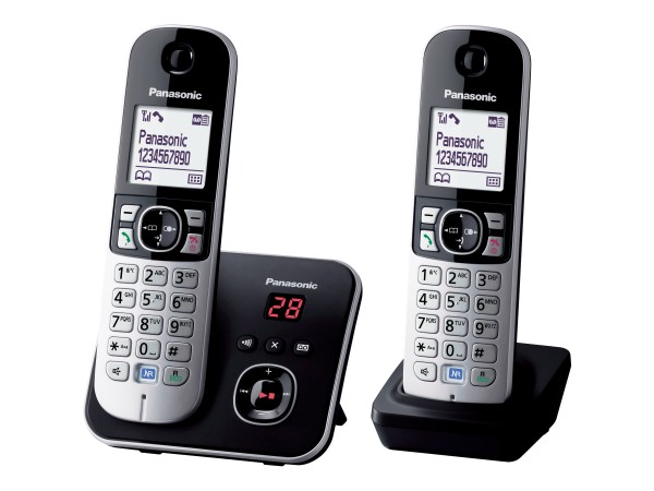 Panasonic KX-TG6822GB schwarz Duo mit AB