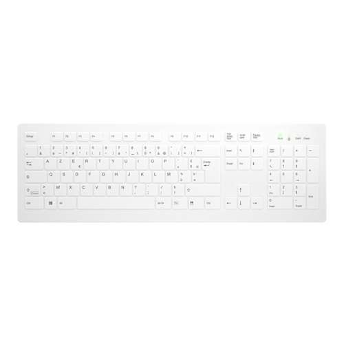 CONTOUR ACTIVE KEY Flat Profile Wireless Hygiene Desktop Keyboard Sealed Wh AK-C8112-FU1-W/FR
