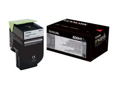 LEXMARK 800H1 Schwarz Tonerpatrone LCCP 80C0H10