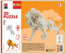 Marabu KiDS 3D Puzzle "Löwe", 34 Teile
