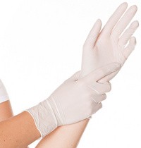 HYGOSTAR Nitril-Handschuh SAFE PREMIUM, S, weiß