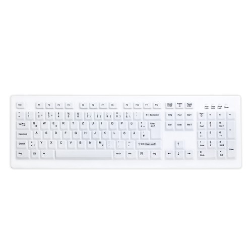 CONTOUR CONTOUR ACTIVE KEY Wireless Hygiene Desktop Keyboard Sealed USB White