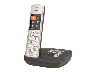 GIGASET GIGASET CE575 A Duo DECT Mobilteil Silber-Schwarz