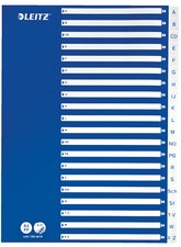 LEITZ Kunststoff-Register, A-Z, A4, 21-teilig, PP, weiß