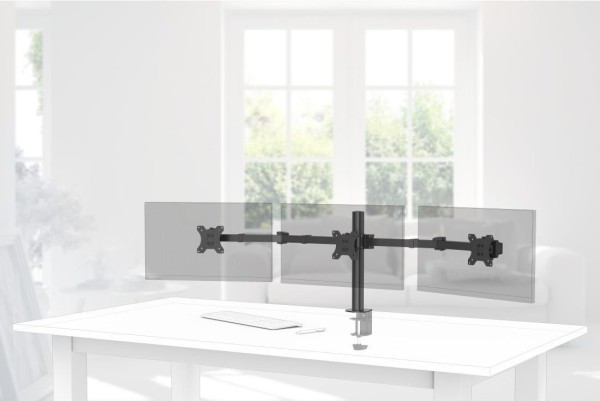 HAMA HAMA 00118495 Monitorhalterung, 3 Monitore, höhenverstellbar, schwenk-/neigbar